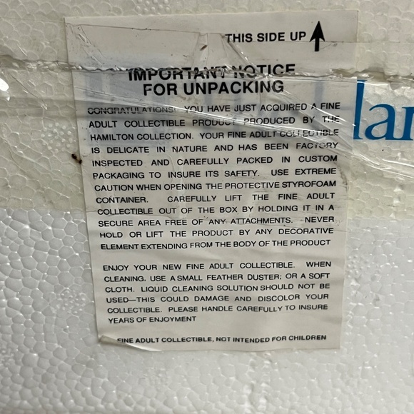 Hamilton Collection New York Giants Donald Duck Figure New NY Rare NFL - Picture 9 of 9
